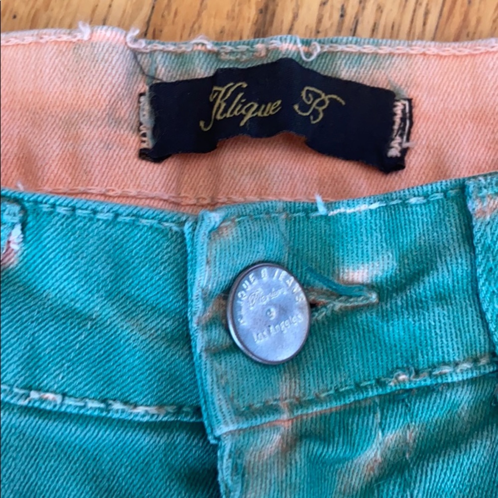 Green and orange summer shorts! - Picture 3 of 5